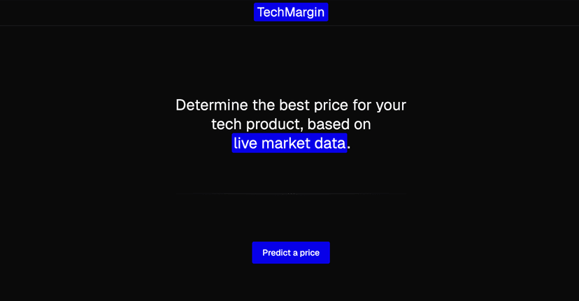 TechMargin, An E-Commerce API